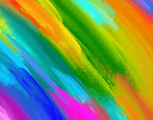 istock Multicolored abstract background, Digital painting 1341121410