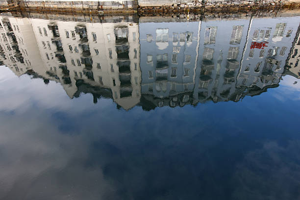 istock Reflection in the water of houses 134112211