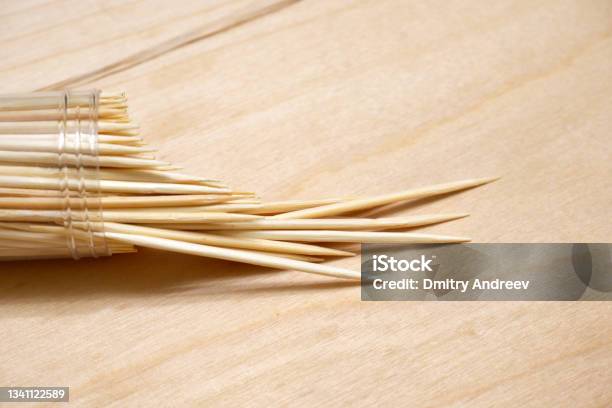Toothpicks Stock Photo - Download Image Now - Toothpick, Wood - Material, Brown