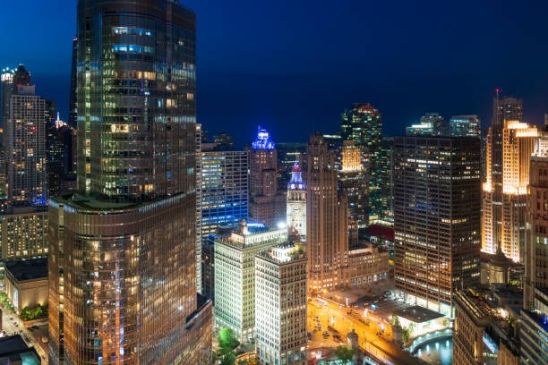 istock Magnificent Mile at Night - Chicago 1341122671