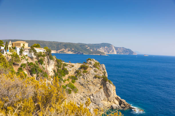 istock Coastline towards Paleokastritsa, Corfu 1341123445