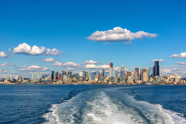 istock Seattle cityscape at Elliott Bay 1341124292