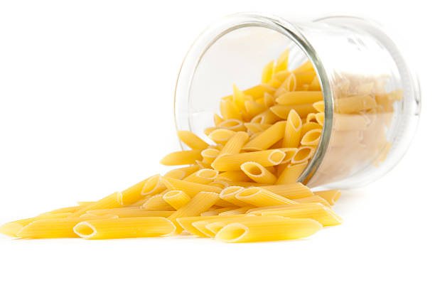 istock Pasta out of a Glass Jar 134112458