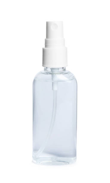 istock Spray bottle with antiseptic isolated on white 1341128340