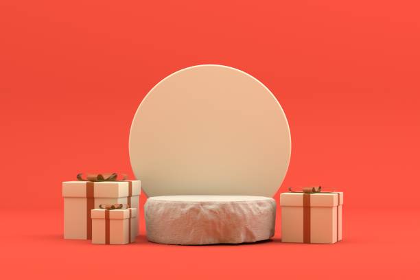 istock Abstract Podium, Rock Stone Platform Minimal Product Presentatiton 1341128375