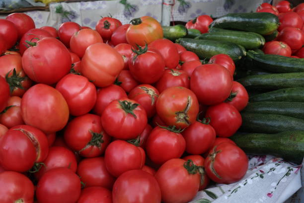 istock Various vegetables are sold at a bazaar in Croatia 1341129404