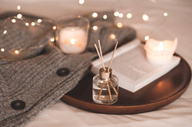 istock Cozy home atmosphere with fragrance 1341129972