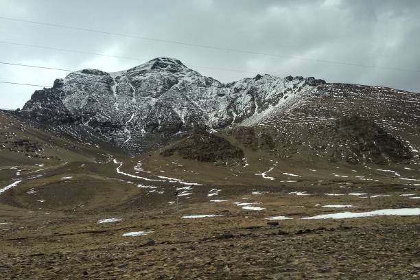 istock landscape mountain view with blue sky in tibet 1341137955
