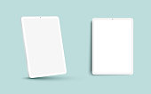 istock White 3D realistic tablet PC mockup frame 1341143065