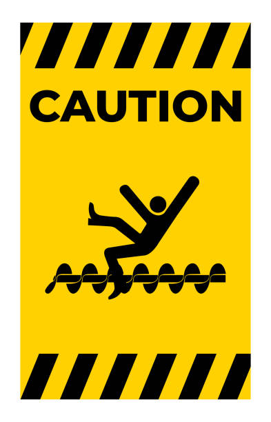 istock Warning Exposed Rotating Parts Will Cause Service Injury Or Death Symbol Sign Isolate on White Background,Vector Illustration 1341144314