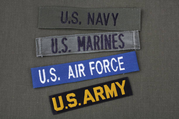 istock US military veteran concept on olive green uniform 1341156293