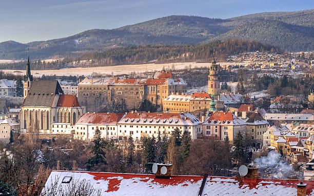 istock Cesky krumlov at winter, day before christmas 134115932