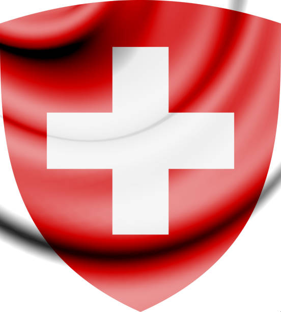 Flag of Geneva on wooden plate background. Grunge Geneva flag texture, The canton of Switzerland Confederation.
