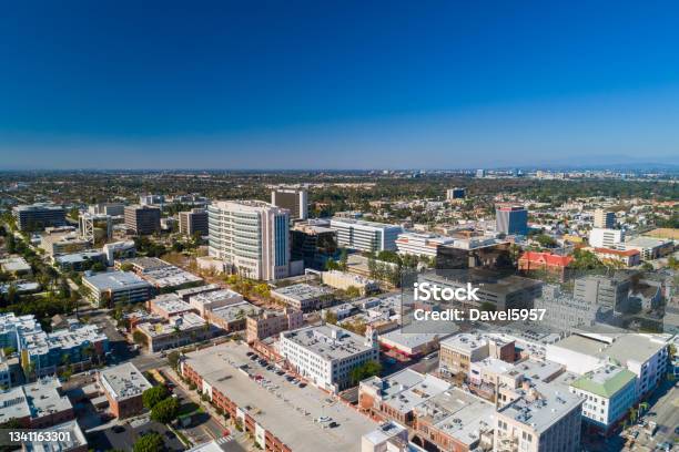 Santa Ana Aerial Skyline View Stock Photo - Download Image Now - Santa Ana - California, California, Federal Building