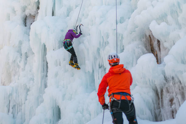 istock Safety measure during ice climbs 1341170321