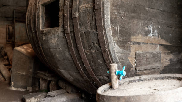 istock wooden container that was used to store liquids 1341171925