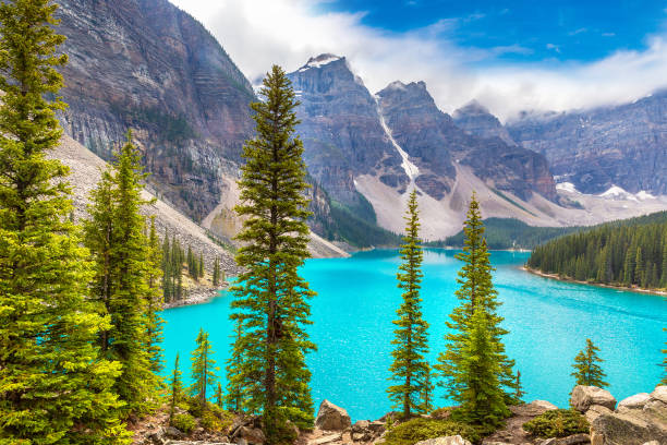 istock Lake Moraine, Banff National Park 1341174672