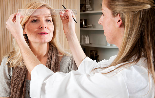 Beauty Therapy Consultation stock photo