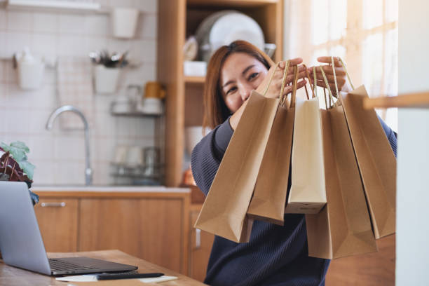 istock A female entrepreneur using laptop computer for selling or shopping online 1341197601