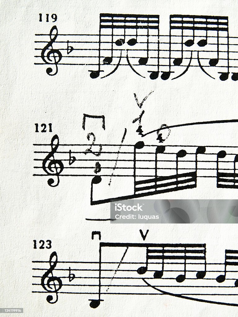 オリジナルのミュージカルノート - S字形のロイヤリティフリーストックフォト