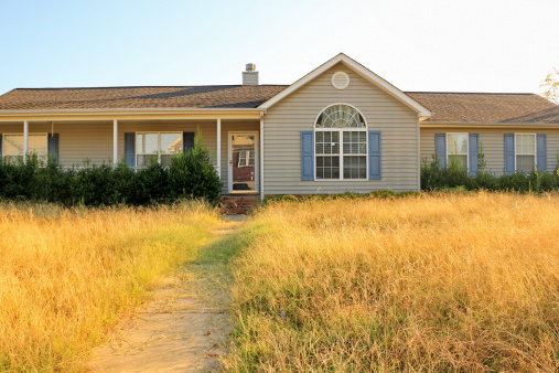 Unkempt Property of Foreclosed Working Class Ranch Style Home