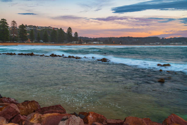 istock Sunrise seascape with cloud cover 1341199863