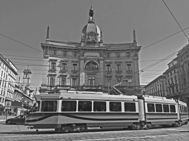 istock Street Car in Milan 1341200112