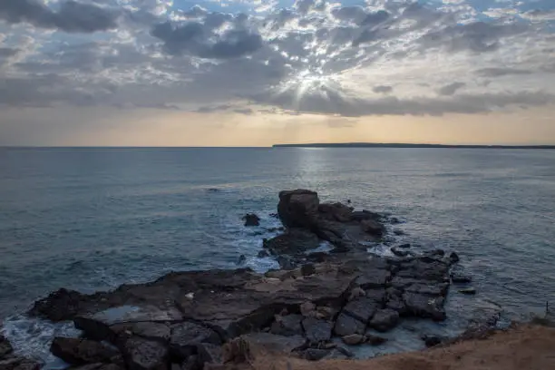 Photo of Wonderful Sunset in Calo d es Mort on the island of Formentera in Spain.