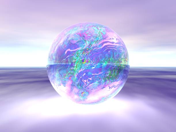 istock Fantastic landscape of Sphere and Sky 1341209076