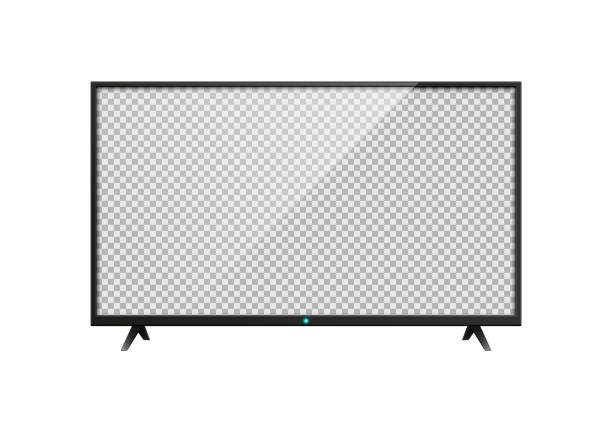 4k tv screen. Device screen mockup. LCD or LED tv screen. Vector illustration. 4k tv screen. Device screen mockup. LCD or LED tv screen. Vector illustration. Eps 10. ultra high definition television stock illustrations