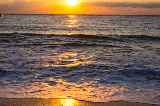 istock Sunrise on the Black Sea coast 1341217045