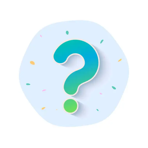 Fun Theme Question Mark Free fun round square question mark on clay forms drop down menu Vector ...