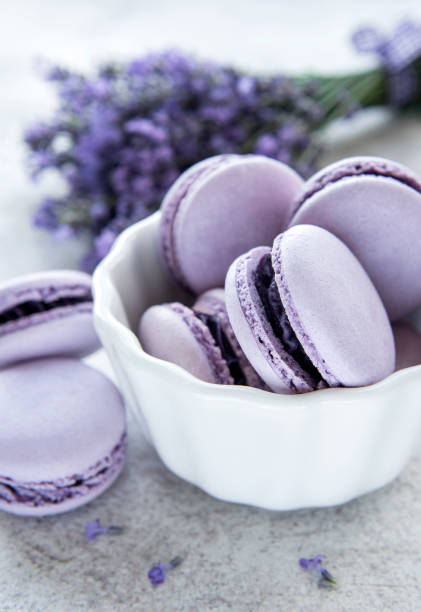 istock French macarons with lavender flavor 1341223537