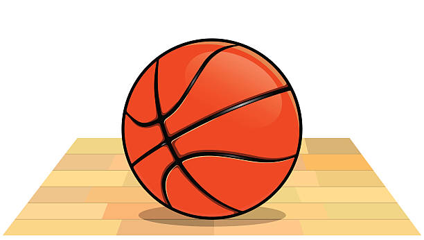 ilustrações, clipart, desenhos animados e ícones de basquete no chão - basketball vector dribbling illustration and painting