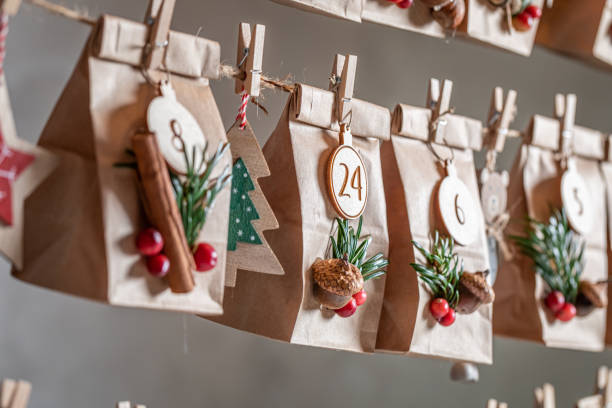 istock Creative advent Calendar for Christmas as countdown 1341233536