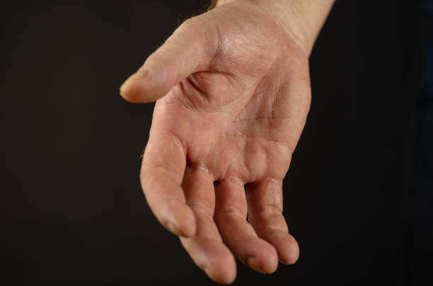 istock Close-up of a man's hand outstretched for a handshake. Open palm 1341237707