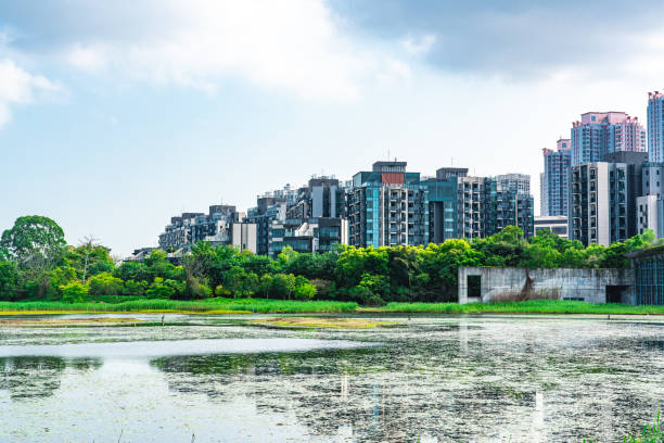 Suburb scene in Hong Kong