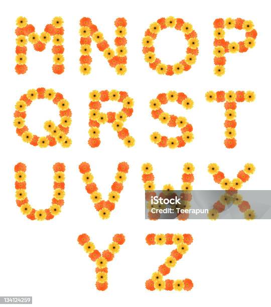 Conjunto De Alphabets Criado Por Margarida Flores - Fotografias de stock e mais imagens de Alfabeto - Alfabeto, Amarelo, Branco