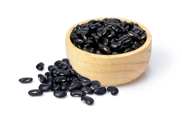 frijoles negros - black bean salsa fotografías e imágenes de stock