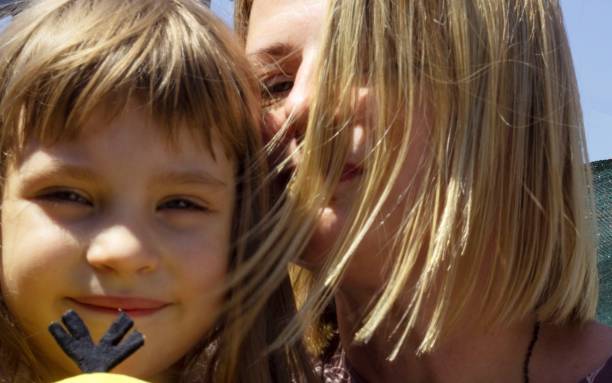 istock A happy young mother with a five-year-old daughter. 1341261678