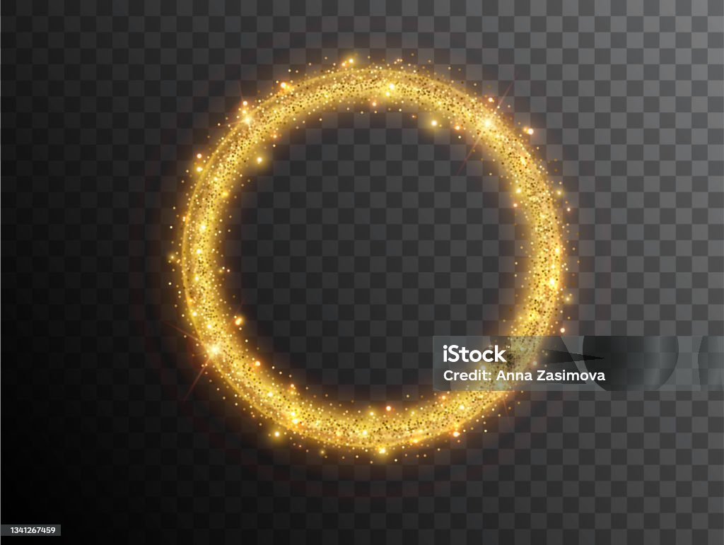 Hình Tròn Hiệu Ứng Ánh Sáng Trên Nền Đen Vòng Tròn Neon Phát Sáng ...