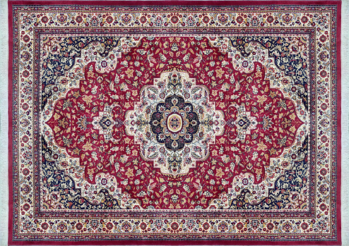 A Persian carpet or Persian rug is a heavy textile made for a wide variety of utilitarian and symbolic purposes and produced in Iran for home use, local sale, and export. Carpet weaving is an essential part of Persian culture and Iranian art.  Oriental rugs produced in this area stand out by the variety and elaborateness of its manifold designs.