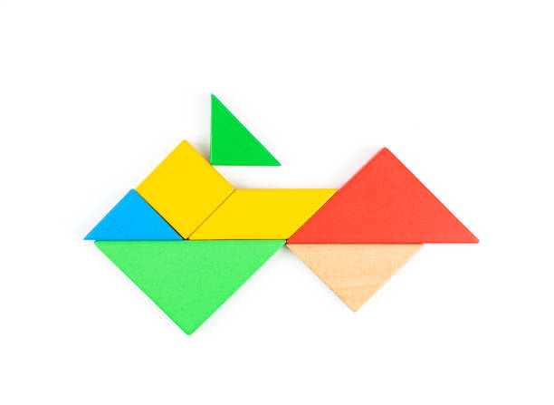 istock Tangram Puzzle Steamboat 1341268969