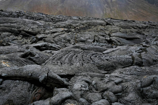 Lava field of Iceland's newest volcano, Geldingadalir