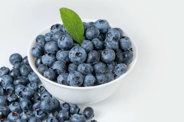 istock Blueberry antioxidant superfood isolated on white 1341273734