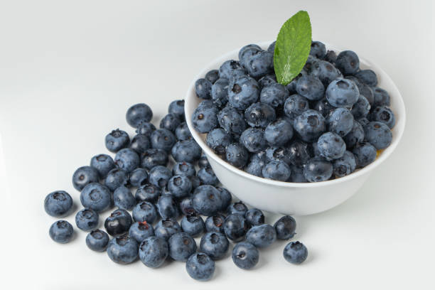 istock Blueberry antioxidant superfood isolated on white 1341273819