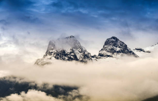 istock Snow capped mountains in Canada 1341274450