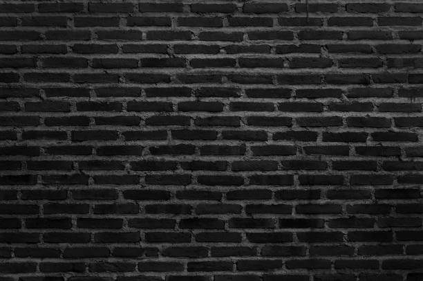 istock Black grey brick wall texture background with old dirty and vintage style pattern. 1341277423