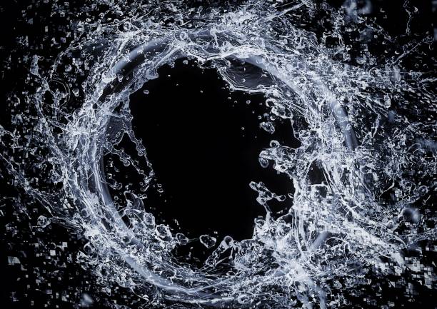 istock Abstract water whirlpool and black background 1341278689