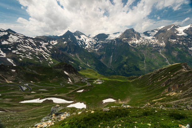 istock Grossglockner in Austria. Alpine Mountains Dramatic Landscape and Curvy Winding Road at Summer. 1341279760